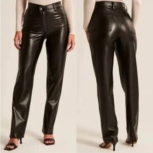 Abercrombie & Fitch Black Straight Leg Pants